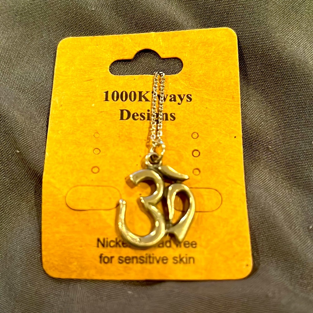 Hand Finished OM Pendant and Chain